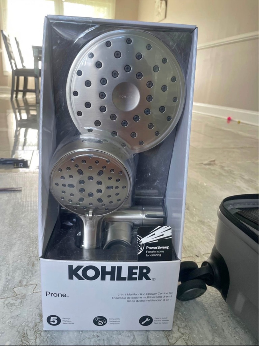 Kohler Dual-Head Chrome Shower System with Handheld Spray - Picture 2 of 9